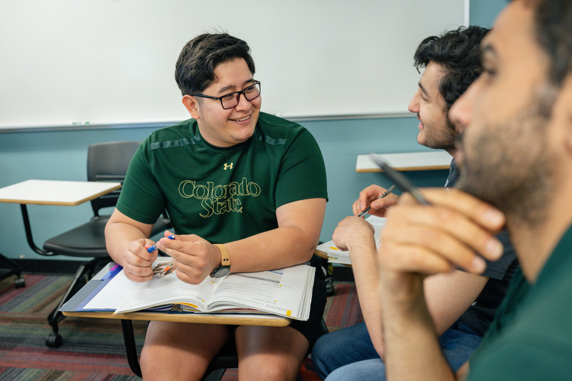 Students in class during a PLACE Intensive English Program