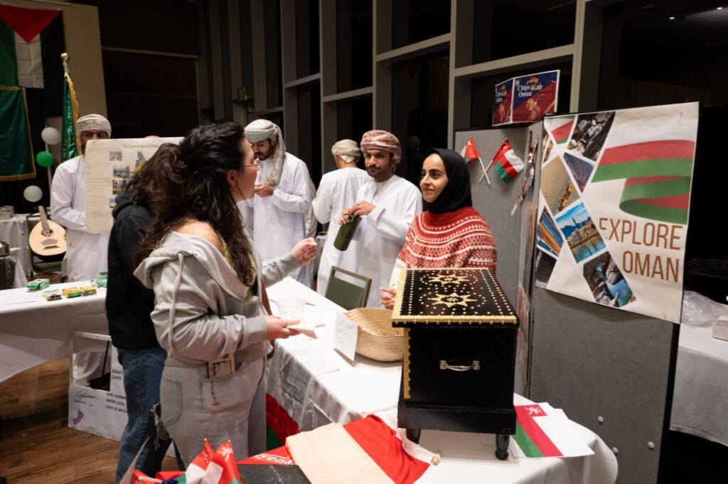 A booth at an international fair