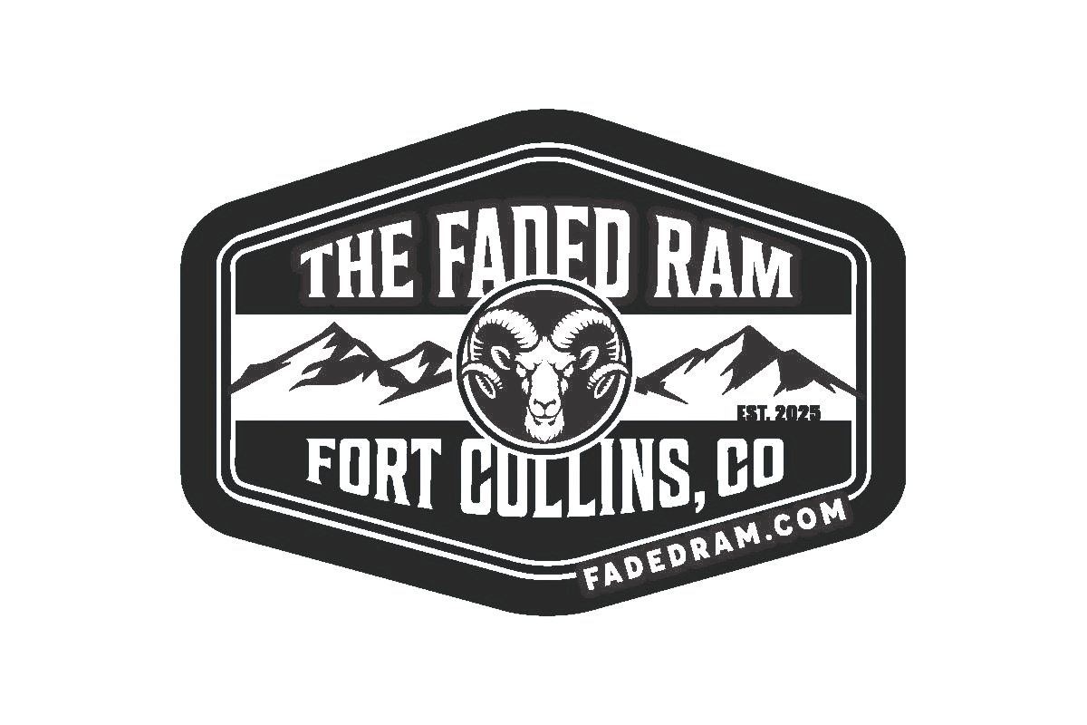 Ram head logo for The Faded Ram in Fort Collins Colorado