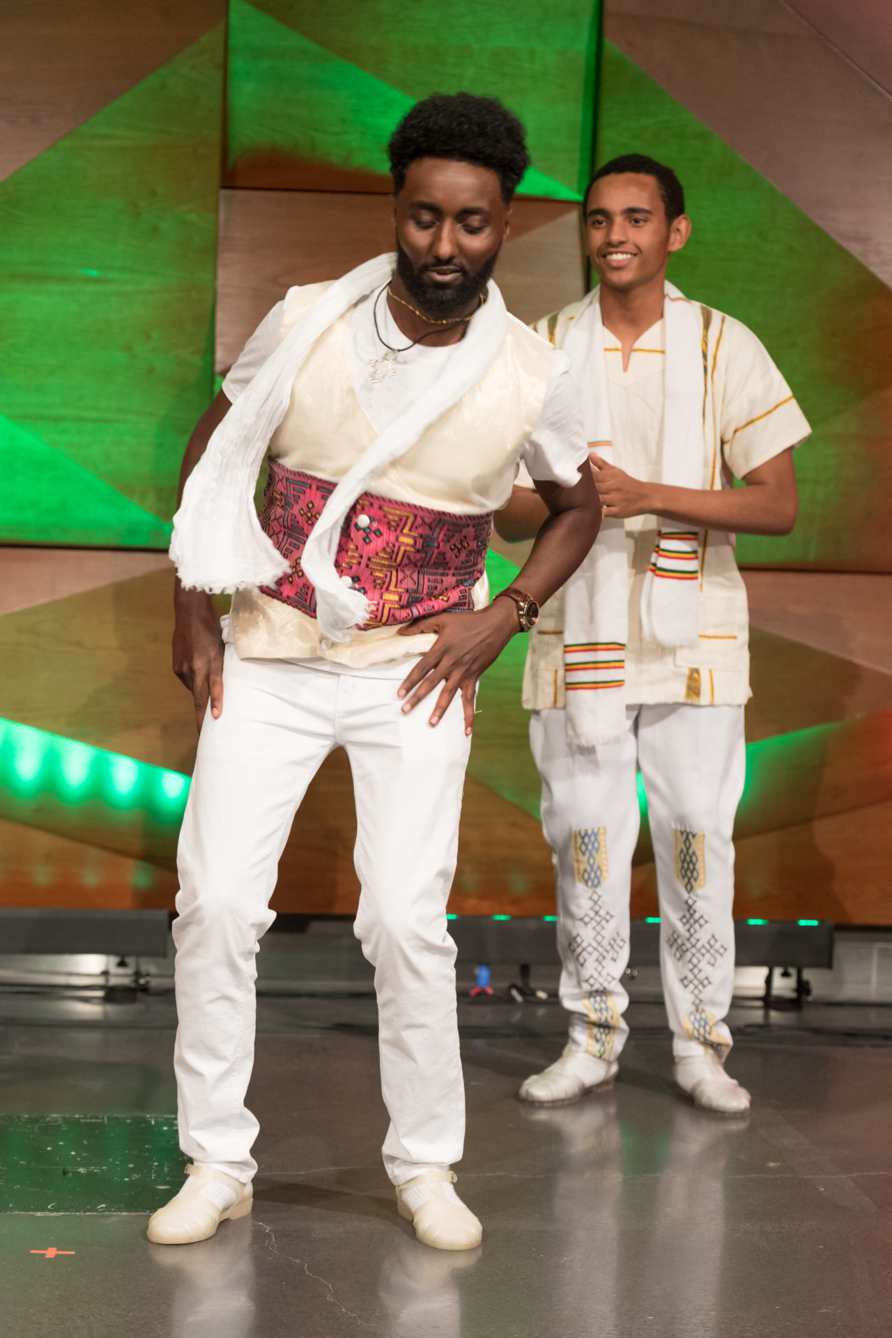 two male Ethiopian dancers